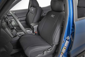 Toyota Tacoma Seat Covers - Front + Rear - Rough Country - Neoprene - '16-'23